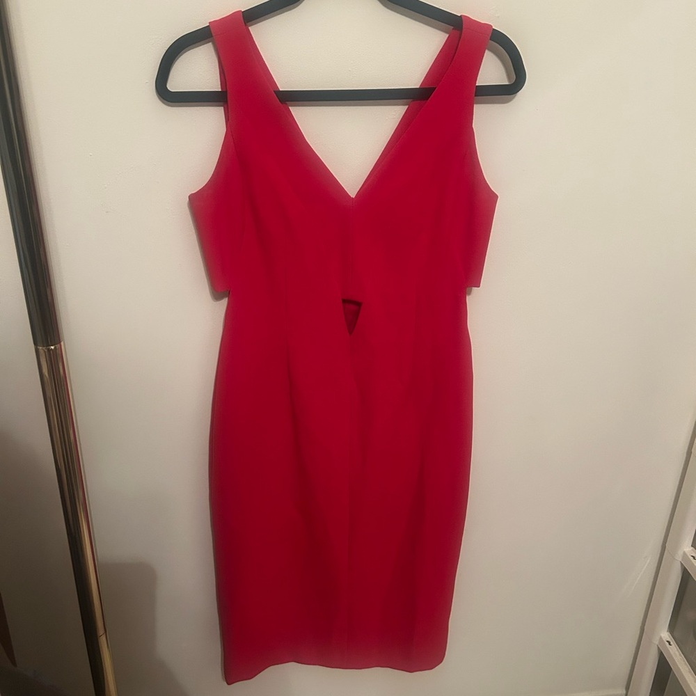 Gianni Bini cut-out Elegant Red Sleeveless Dress